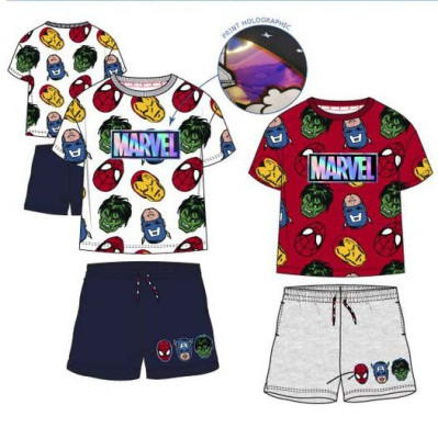 Conjunto Verão Avengers Marvel Faces Sortido