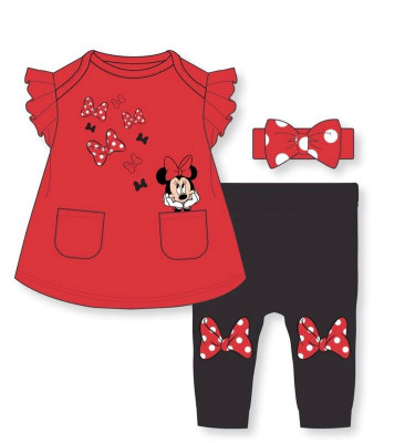 Conjunto Verão Bebé Minnie Laço