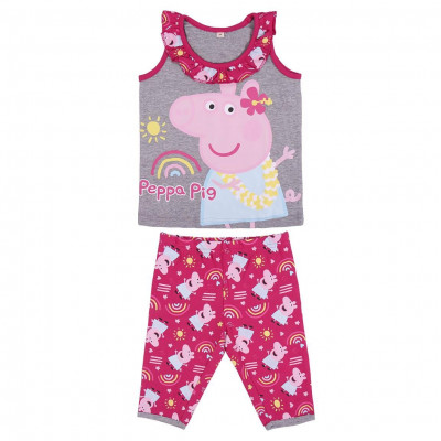 Conjunto Verão Porquinha Peppa Rainbow