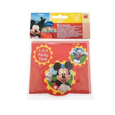 Convites Mickey Festa Mouse 6und