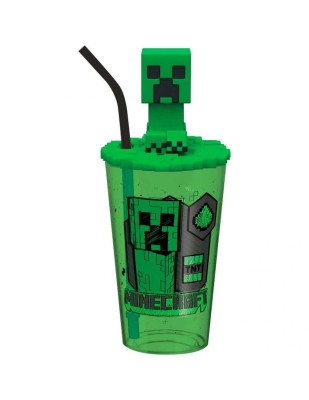 Copo 3D palhinha Minecraft