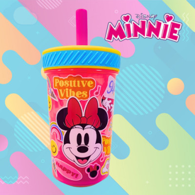 Copo com palhinha Anti Queda - Minnie Disney