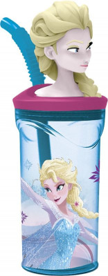 Copo com palhinha Frozen 3D