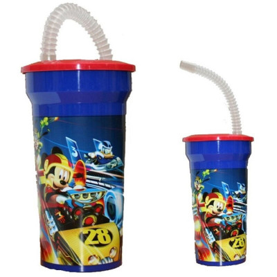 Copo com Palhinha Mickey Racers 400ml