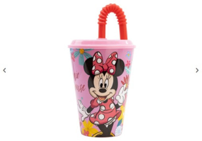 Copo com Palhinha Minnie Disney 430ml