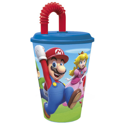 Copo com Palhinha Super Mario 430ml