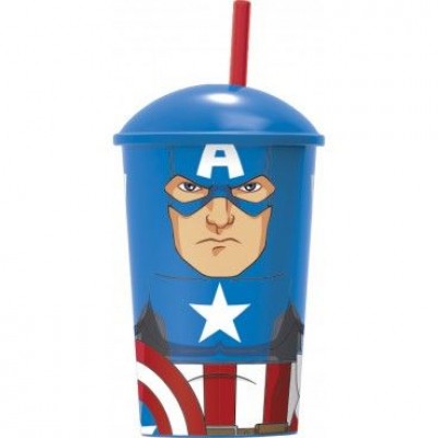Copo palinha Avengers Capitão América