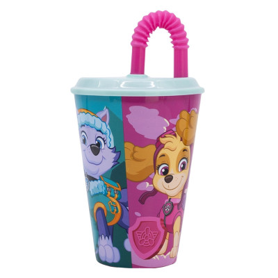 Copo Plástico com Palhinha Skye Superpowers 450ml