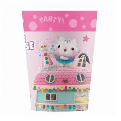 Copo Plástico Gabby´s Dollhouse 250ml