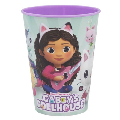 Copo Plástico Gabby´s Dollhouse 260ml