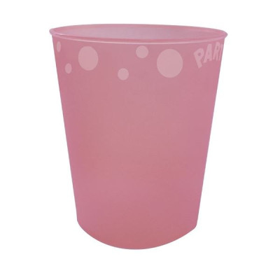 Copo Plástico Rosa 250ml