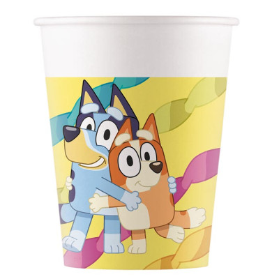 Copos de Cartão Bluey e Bingo