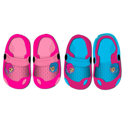 Crocs azul e rosa Shimmer e Shine