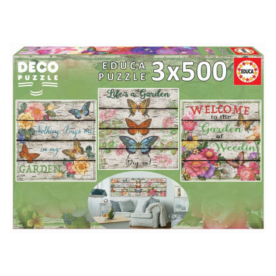 Deco Puzzle 3x500 peças  Jardim no Campo