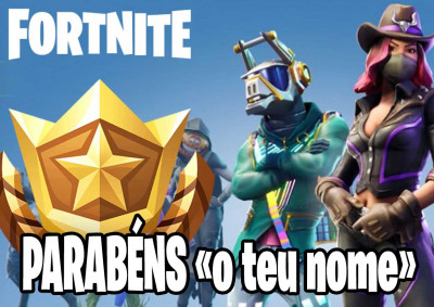 Decoração Bolo Fortnite Folha de Açúcar Personalizada