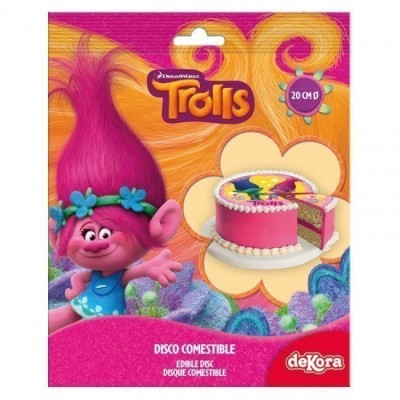 Decoração Bolo Trolls 20cm