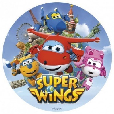 Decoração de bolo de Aniversário com os Super Wings - Sortido