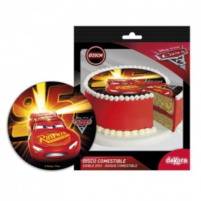 Decoração de bolo de Aniversário Disney Cars 3