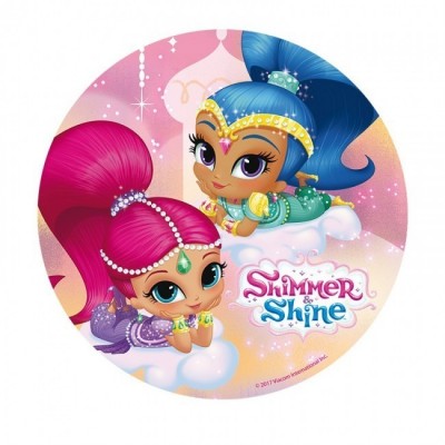 Decoração de bolo obreia de Aniversário Shimmer E Shine - Sortido