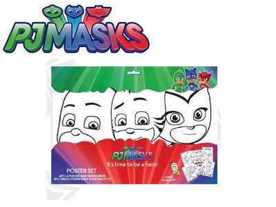 Desenhos Colorir + Marcadores PJ Masks