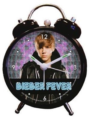 Despertador Justin Bieber Preto