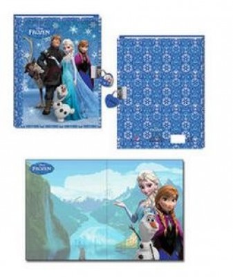 Diario 3D c/ cadeado Frozen Family