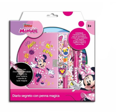 Diário + Caneta Mágica Minnie Disney