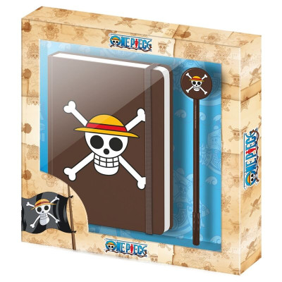 Diário + Caneta One Piece