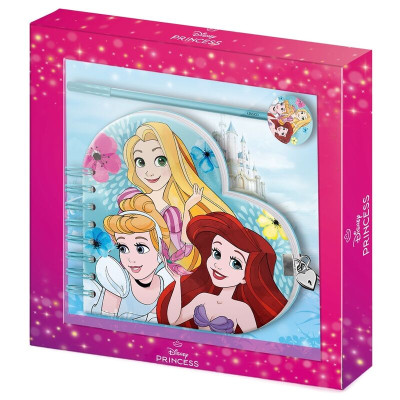 Diário + Caneta Princesas Disney