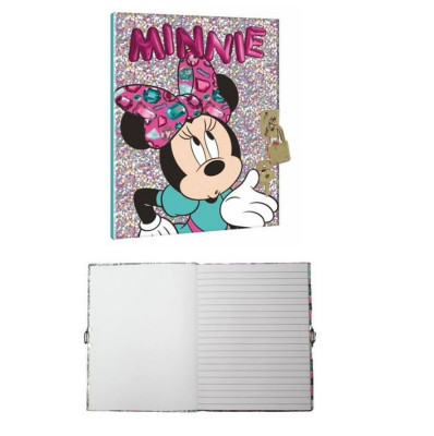 Diário com Cadeado Minnie Mouse