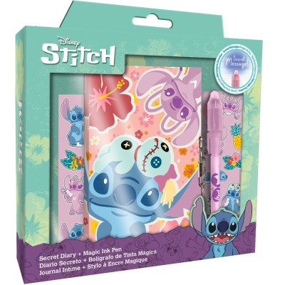 Diário e Caneta Mágica Stitch Disney