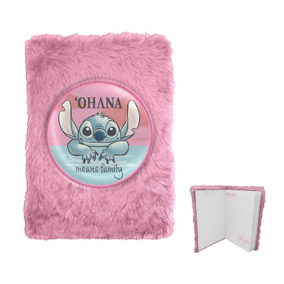 Diario peluche rosa Stitch