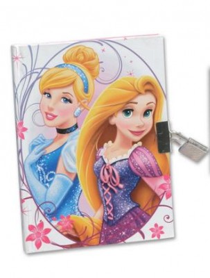 Diario Princesas Disney com cadeado