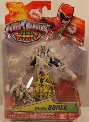 Dino Charge Vilão Bones - Figura de Acção Power Rangers 13cm