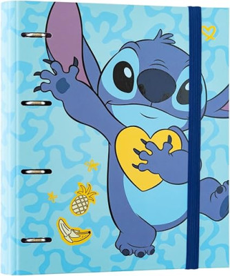 Dossier 4 Argolas A4 Stitch Tropical