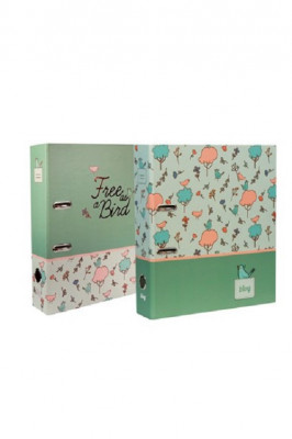Dossier A4 Lombada Larga Blog Birds Sortido