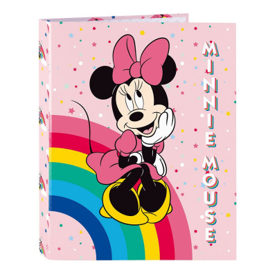 Dossier Lombada Fina A4 Minnie Rainbow