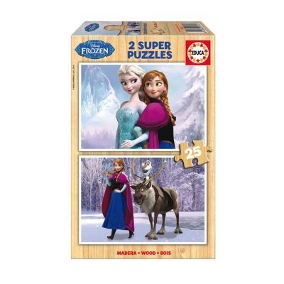 Duplo Puzzle madeira Frozen 25 peças