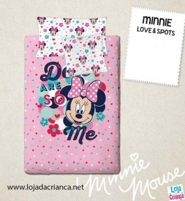 Edredon Minnie Love & Spots 180x260