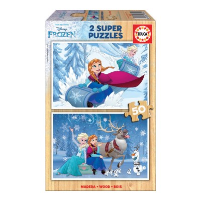 Educa - 2x Super Puzzle 50 Madeira Frozen