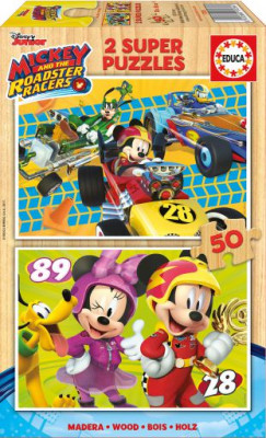 Educa - 2X Super Puzzle 50 madeira Mickey | Loja da Criança