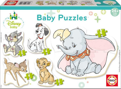Educa 5 Baby Puzzles Animais Disney