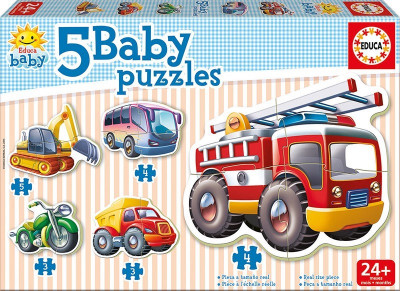 Educa - Puzzle Infantil Baby Veículos