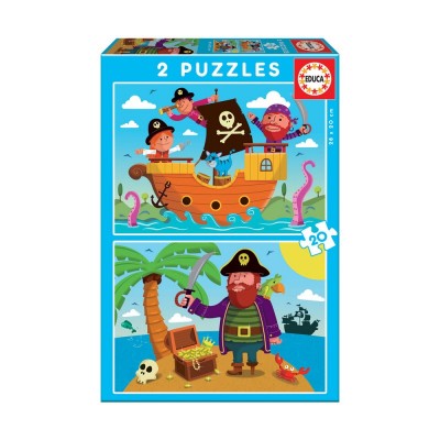 Educa - Puzzle Junior 2X20 Piratas