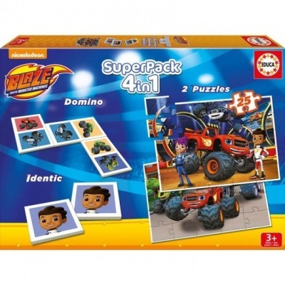 Educa - Superpack 4 em 1 Blaze and the Monster Machines