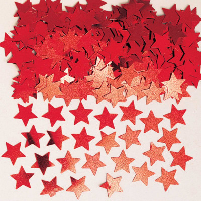 Emb Confettis Metálicos Estrelas Vermelhas