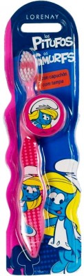 Escova de dentes rosa Smurfs