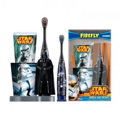 Escova Dentes + Copo e Figura 3D Star Wars