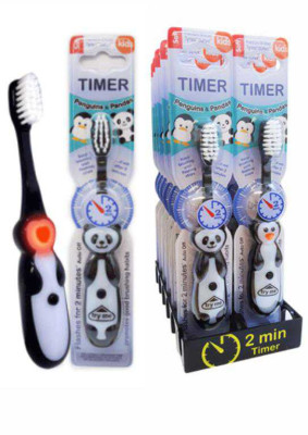 Escova Dentes Panda/Pinguim Sortido