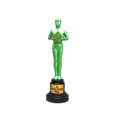 Estátua Verde O Melhor Pai 20cm